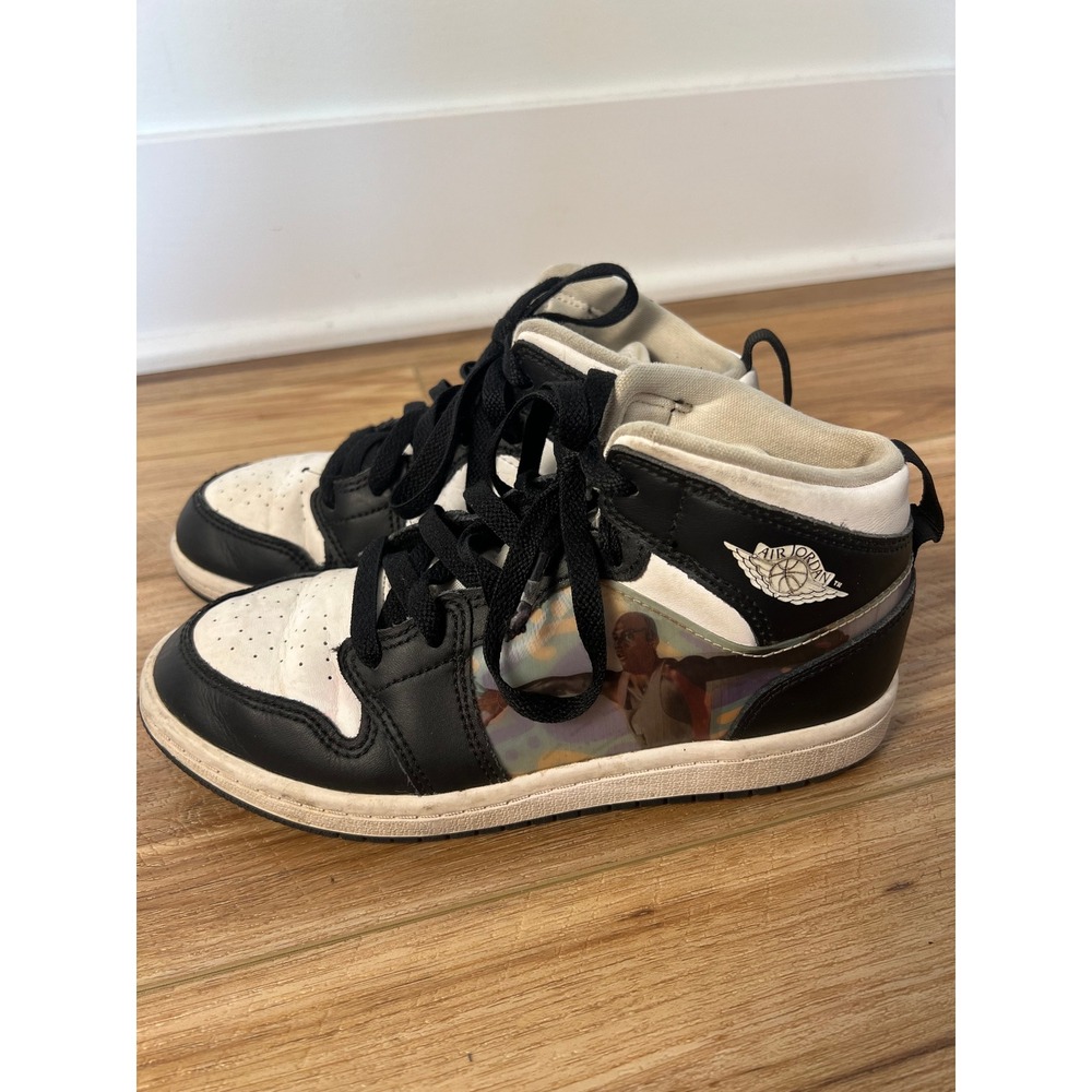 Jordan 1 Mid SE Why Not Kids Size 2Y Black White DR9496-001 Basketball Shoes